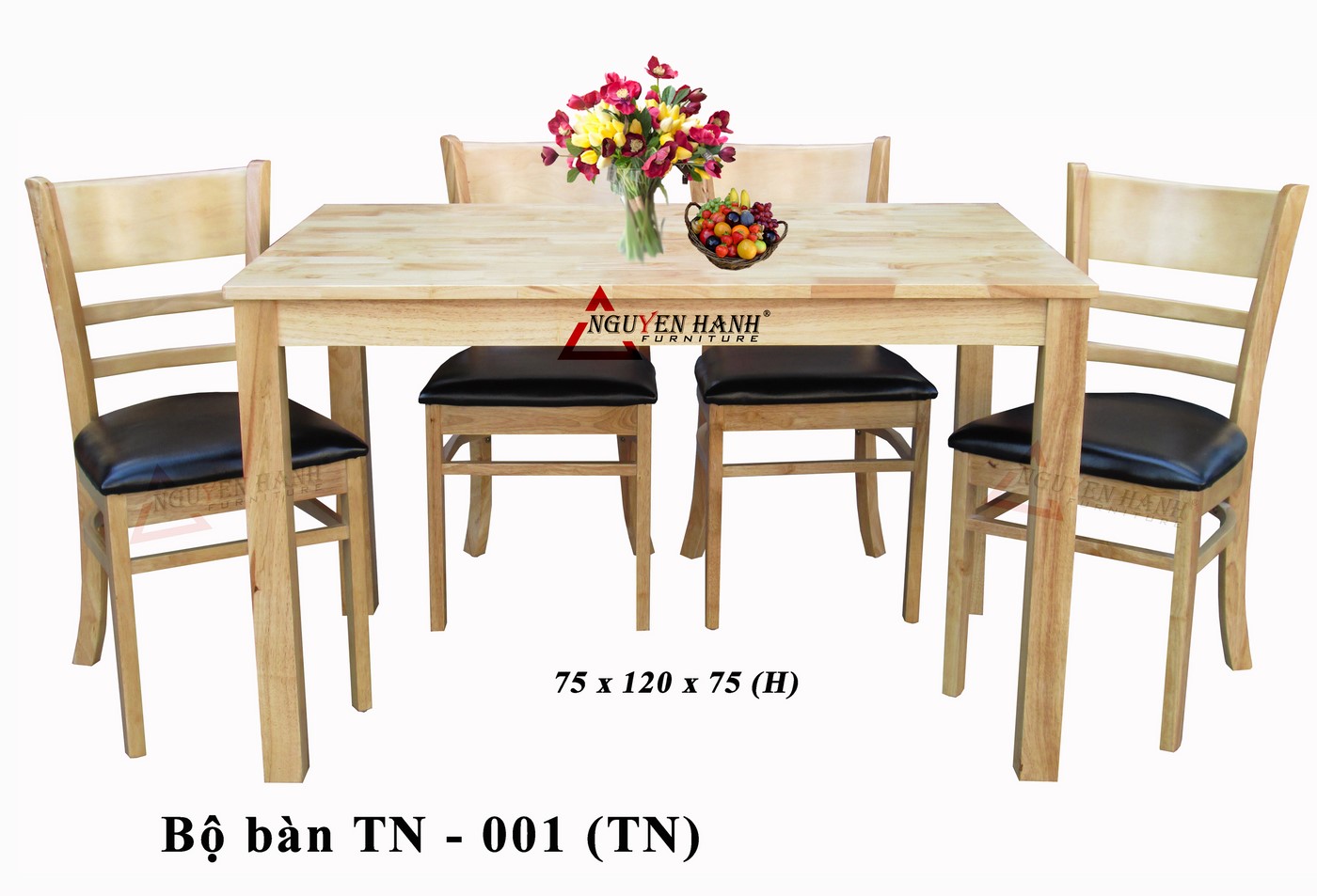 Name product: TN.001 (Natural) - Dimensions: 75 x 120 x 75cm - Description: Wood natural rubber